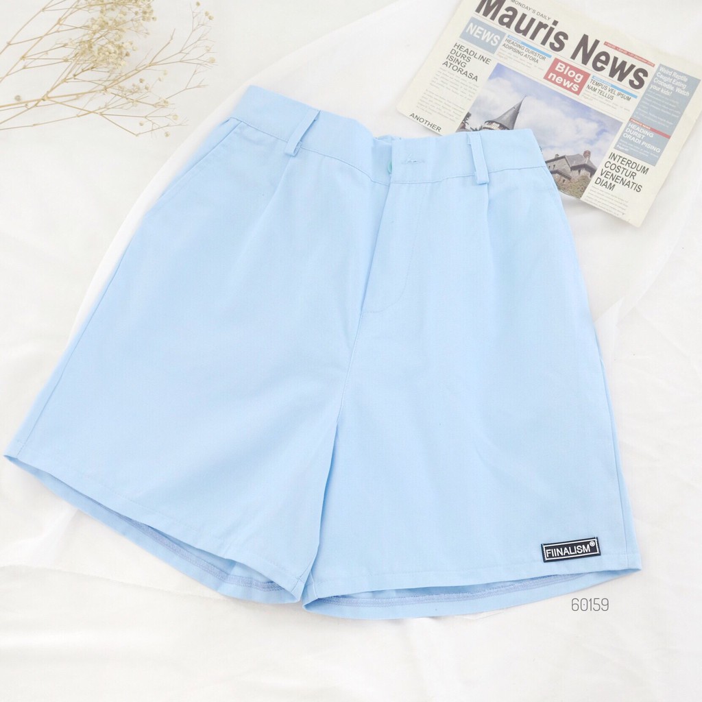 Quần shorts kaki FIINALISM / FIINTASY nhiều màu form rộng dễ mặc basic unisex ulzzang - Made by Fiin