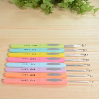 Set 8 Kim Móc Len Cán Nhựa Nhiều Màu