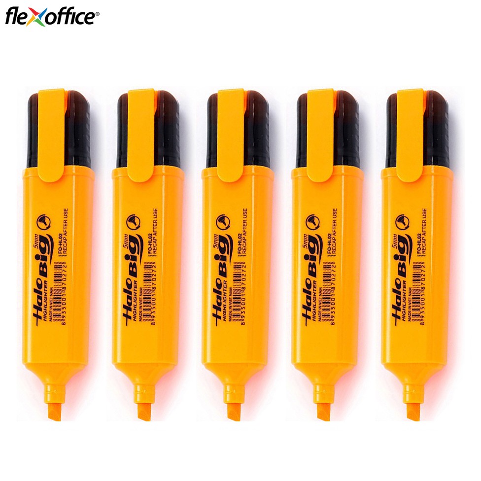 Combo 5 Bút Dạ quang FlexOffice FO-HL02