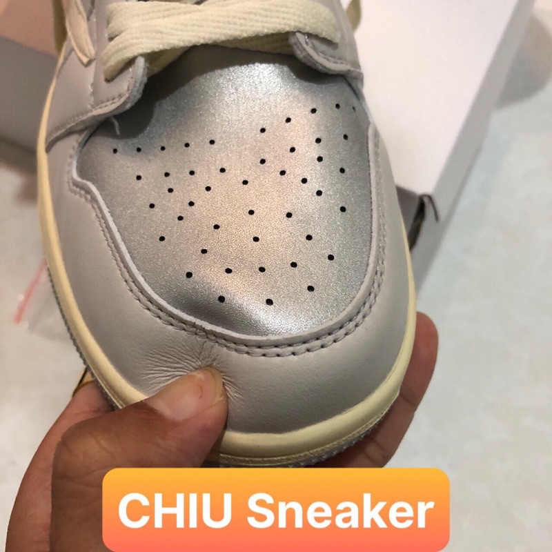 [ CHIU Sneaker ] Giày Sneaker bóng rổ Jordan cổ cao bạc travits phiên bản cao cấp da thật