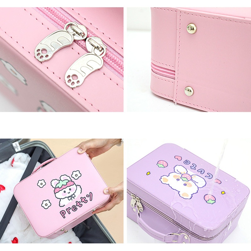 Túi Đựng Mỹ Phẩm Đa Năng Cỡ Lớn In Họa Tiết Hoạt Hình Xinh Xắn Dành Cho Nữ