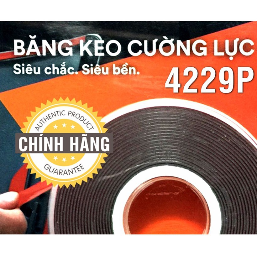 Băng Keo 3M Đa Năng Hai Mặt Acrylic Foam Tape 4229P