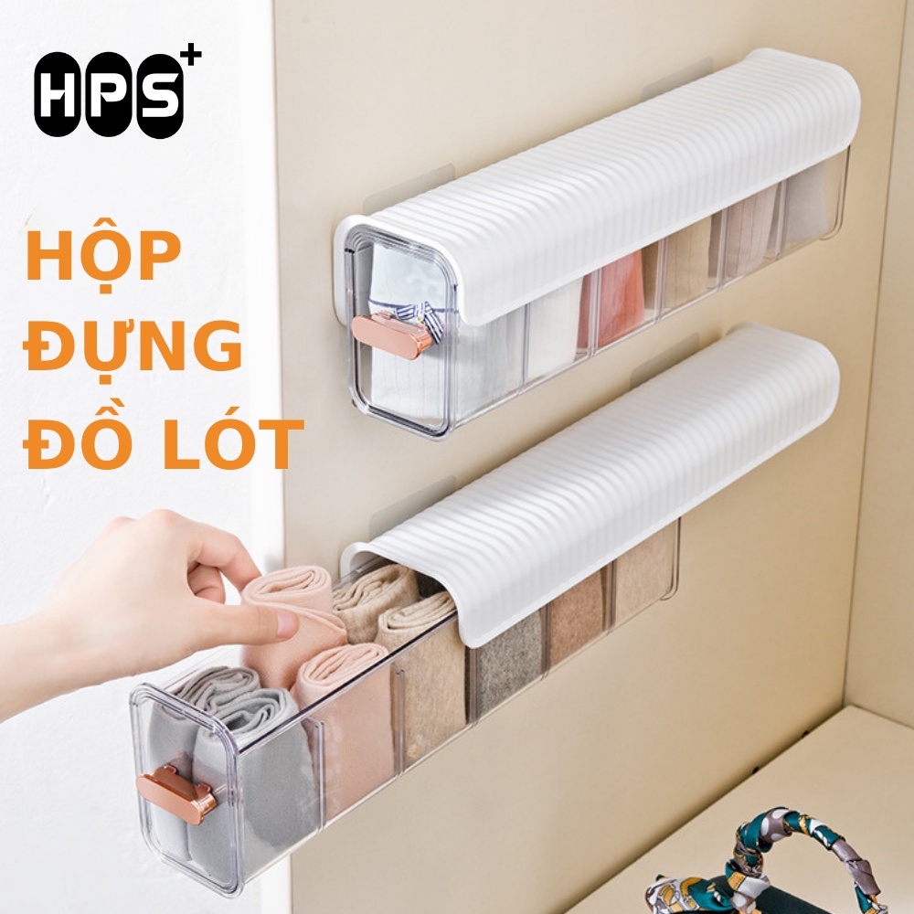Hộp đựng đồ lót, đựng tất vớ đa năng thiết kế treo tường tiện lợi