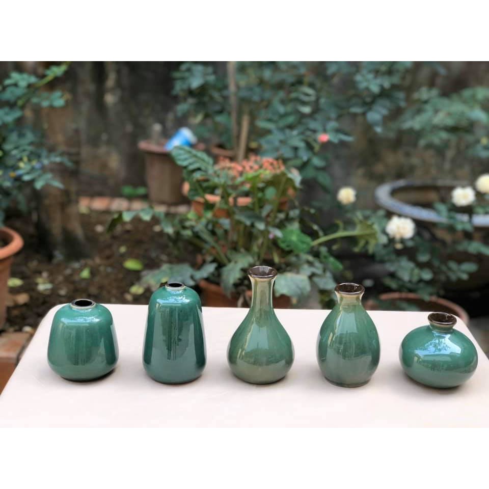 100k/3 chiếc  Bình hoa mini hàng đẹp gốm Bát Tràng DECOR, GIAO MÀU NGẪU NHIÊN