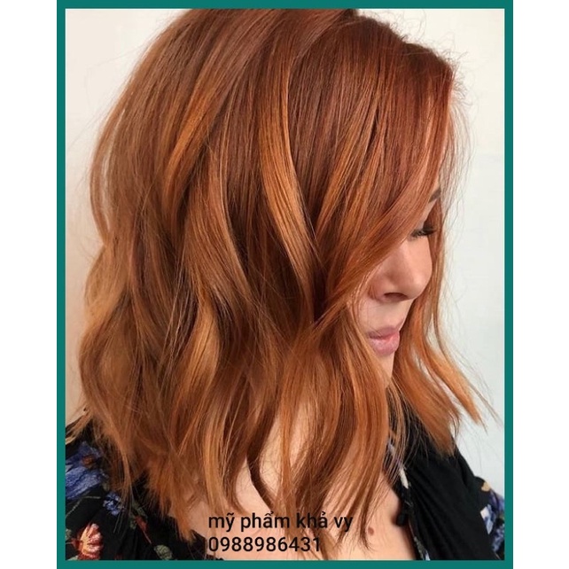 Tuýp màu nhuộm tóc vàng đồng tông sáng trung bình 7/4 Medium Copper Blonde