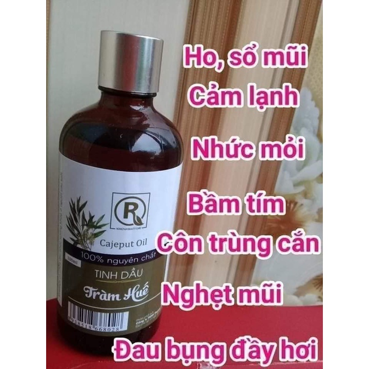 Combo 2 chai tinh dầu tràm Huế 100ml tặng ngay 1 chai tinh dầu sả java10ml trị giá 28k-phòng cảm lạnh-ho-sổ mũi