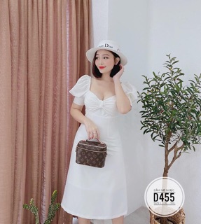 Bigsize Đầm nơ ngực D455