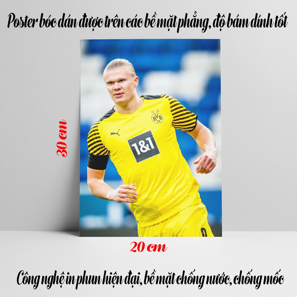 Poster Erling Haaland, Ảnh Dán Tường Erling Haaland Cực Đẹp, Poster Bóng Đá Có In Theo Yêu Cầu