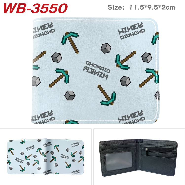 Ví Ngắn Đựng Thẻ In Hình Game Minecraft Thời Trang Cho Nam Nữ