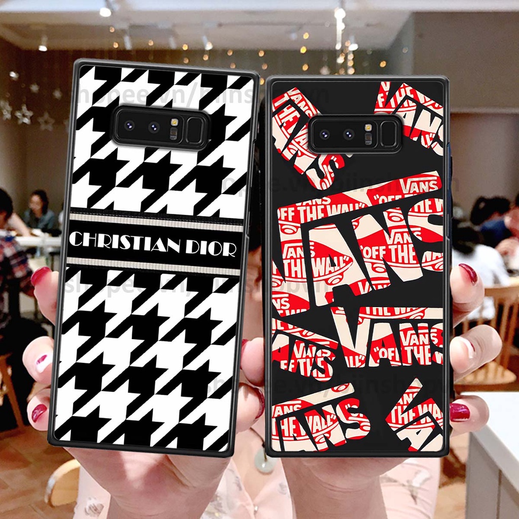 Ốp Samsung Note 8 in hình các thương hiệu nổi tiếng siêu đẹp, thời trang cá tính