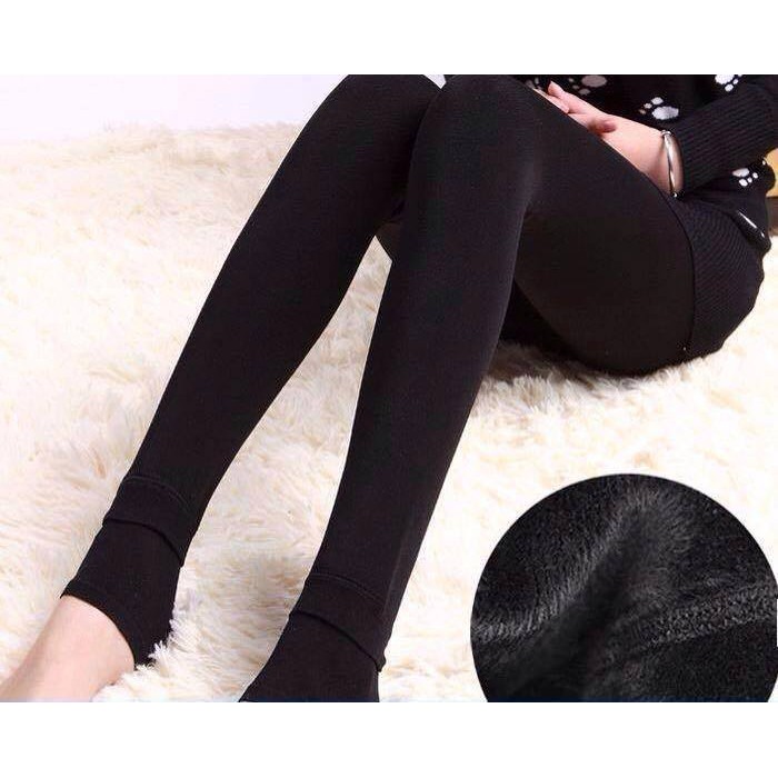 Quần legging lót lông siêu dày ấm