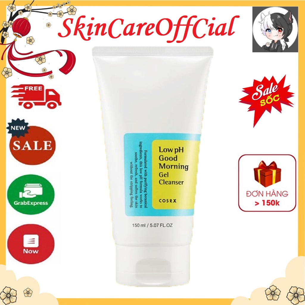 Sữa rửa mặt Cosrx Low pH Good Morning Gel Cleanser