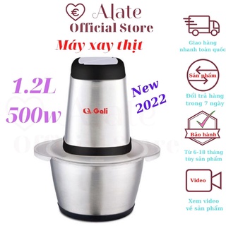 Máy xay thịt tôm cá, xay gia vị hành tỏi ớt, hàng nhập khẩu chính hãng của gali 1,2 lít, 500w, thố inox 304