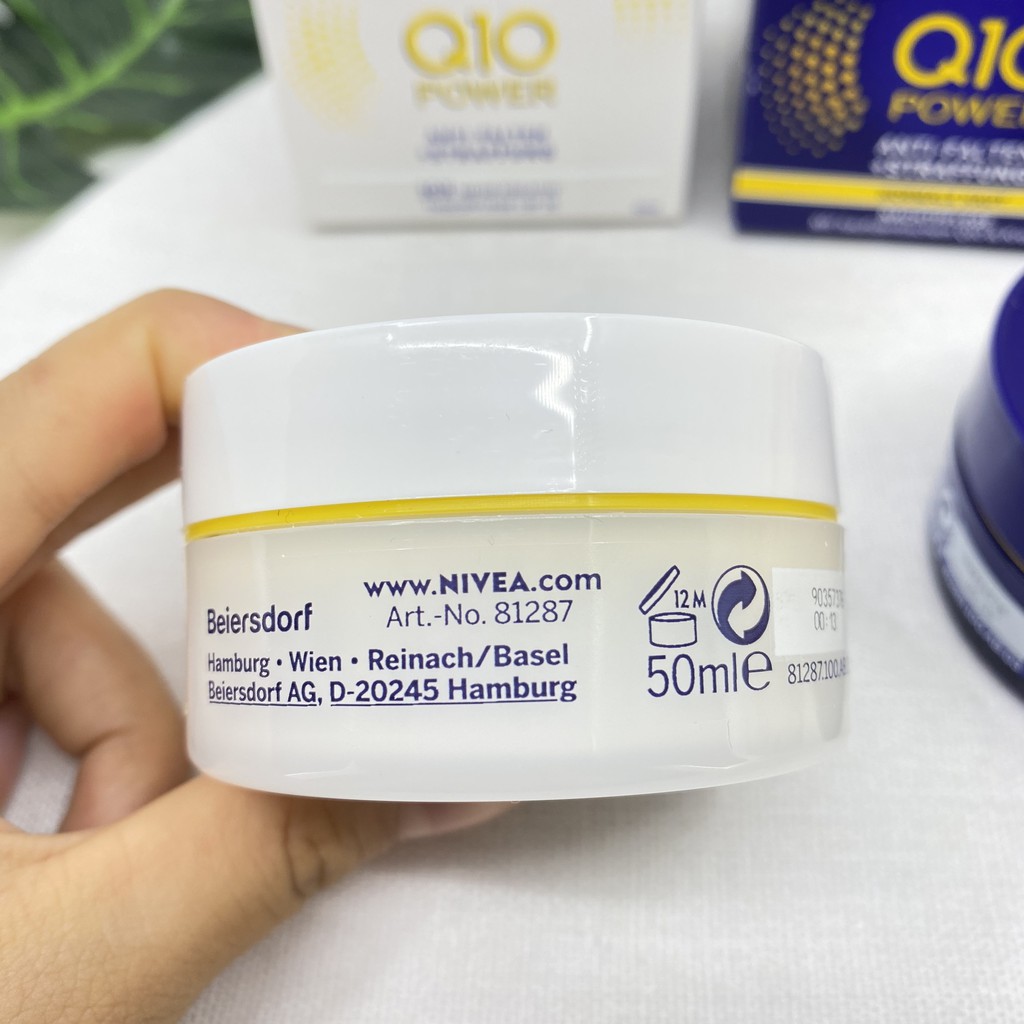 Cặp kem dưỡng da ngày đêm Nivea Q10 Power 50ml dưỡng da chuyên sâu, chống lão hóa