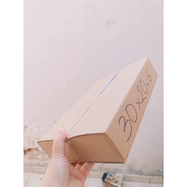 Hộp giấy carton size 30x20x6 cm  thùng đóng hàng
