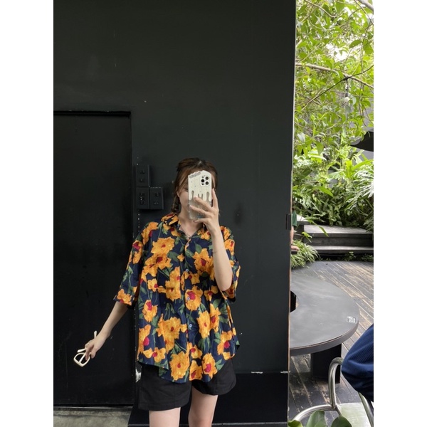 Somi Orange - Somi hoạ tiết hình thật  k10