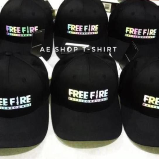 Nón In Logo FreeFire phản quang 7 màu mẫu 2