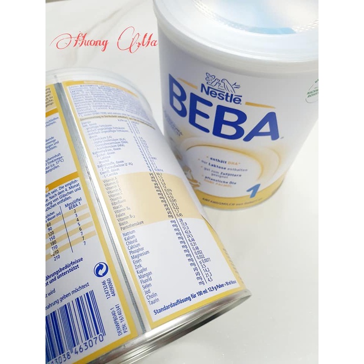 Sữa Beba 1 2 3 Pre 800g