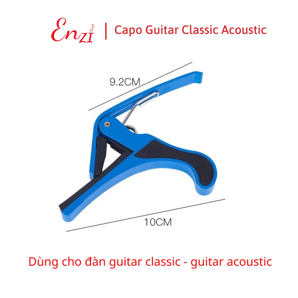 Capo guitar classic acoustic Enzi đổi tông chuyên dụng màu Đỏ bản to đẹp chắc chắn dễ sử dụng