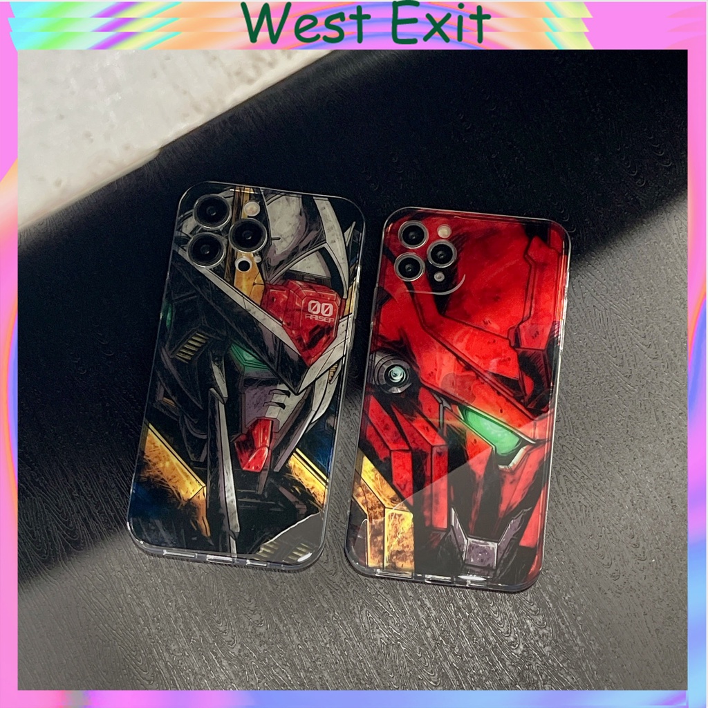 Ốp Điện Thoại Nhựa pvc Cứng In Hình Gundam Hoạt Hình iPhone11 11promax iPhone12 12pro 12promax iPhone13 13pro 13promax iPhone14 14plus 14pro 14promax
