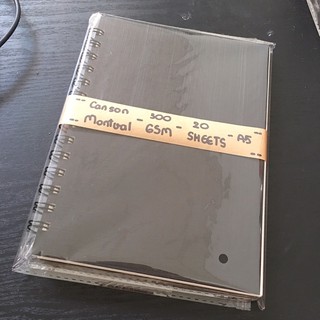 Sổ màu nước CANSON MONTVAL A5, A6, A4 lò xo bìa đen