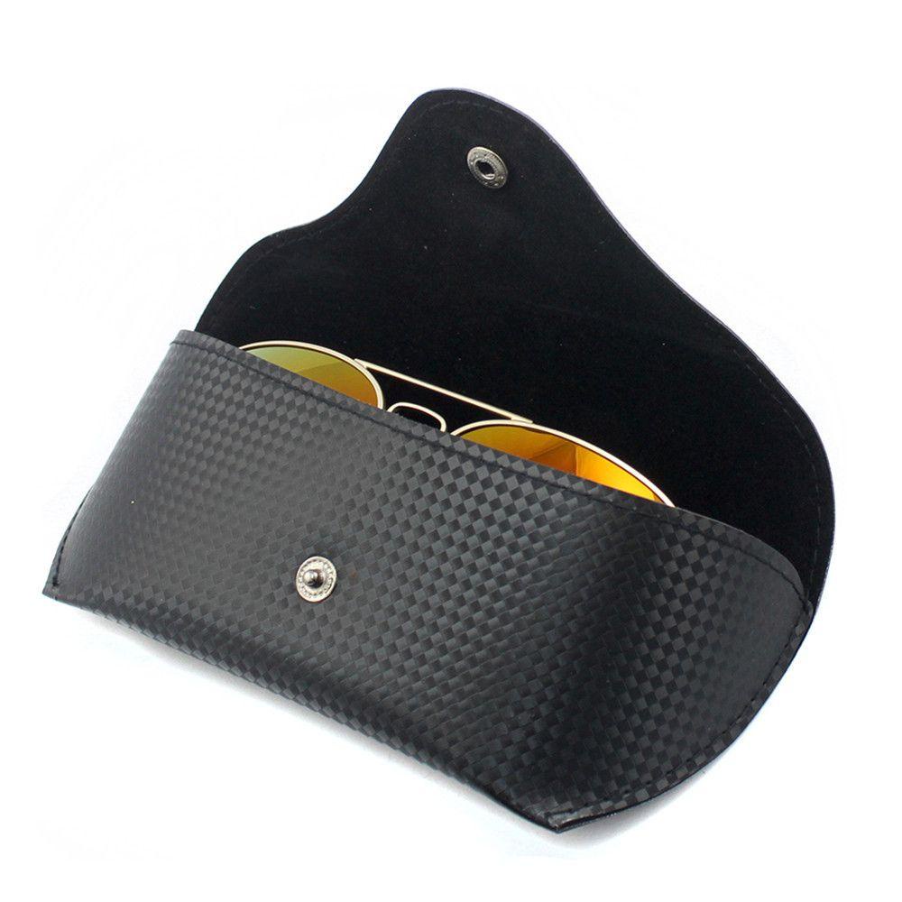 Hộp Đựng Mắt Kính Chất Liệu Da PU Mềm Có Nút Cài Thời Trang Cho Nam Và Nữ