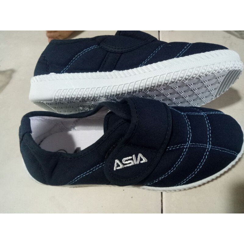 Giày bata ASIA quai dán xanh dương