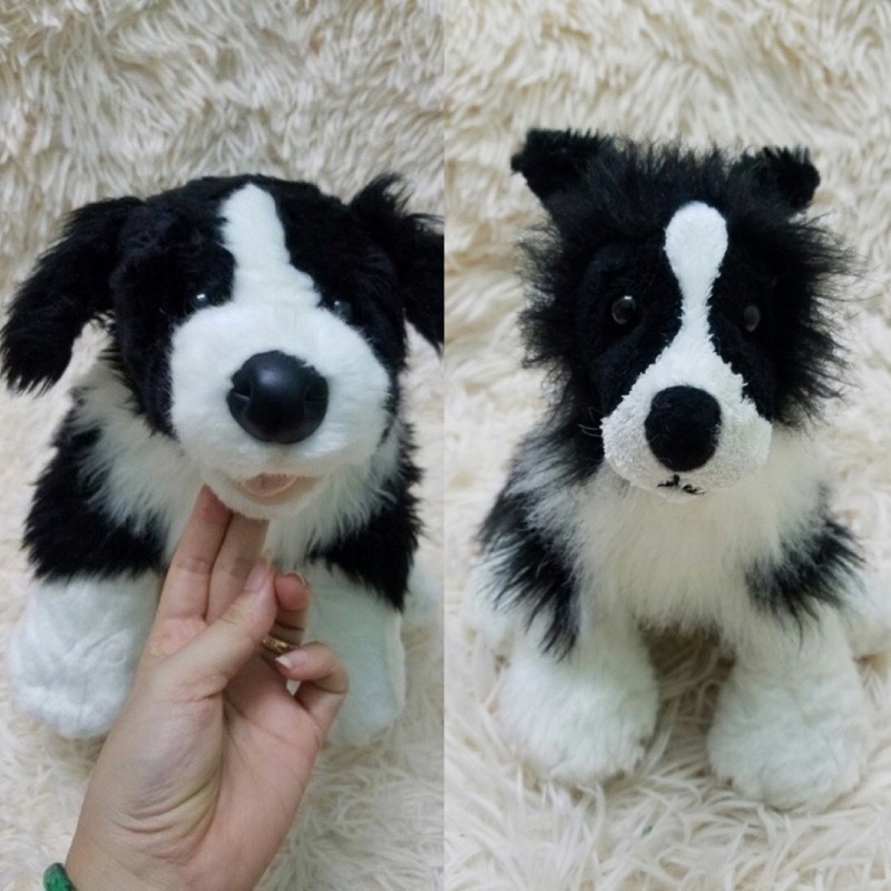 Gấu bông con chó chăn cừu Border Collie giống như thật