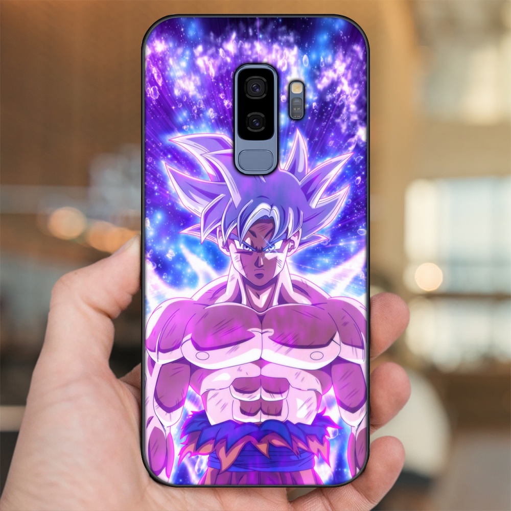 Ốp lưng Samsung S9 Plus viền đen in hình Goku Dragon Ball
