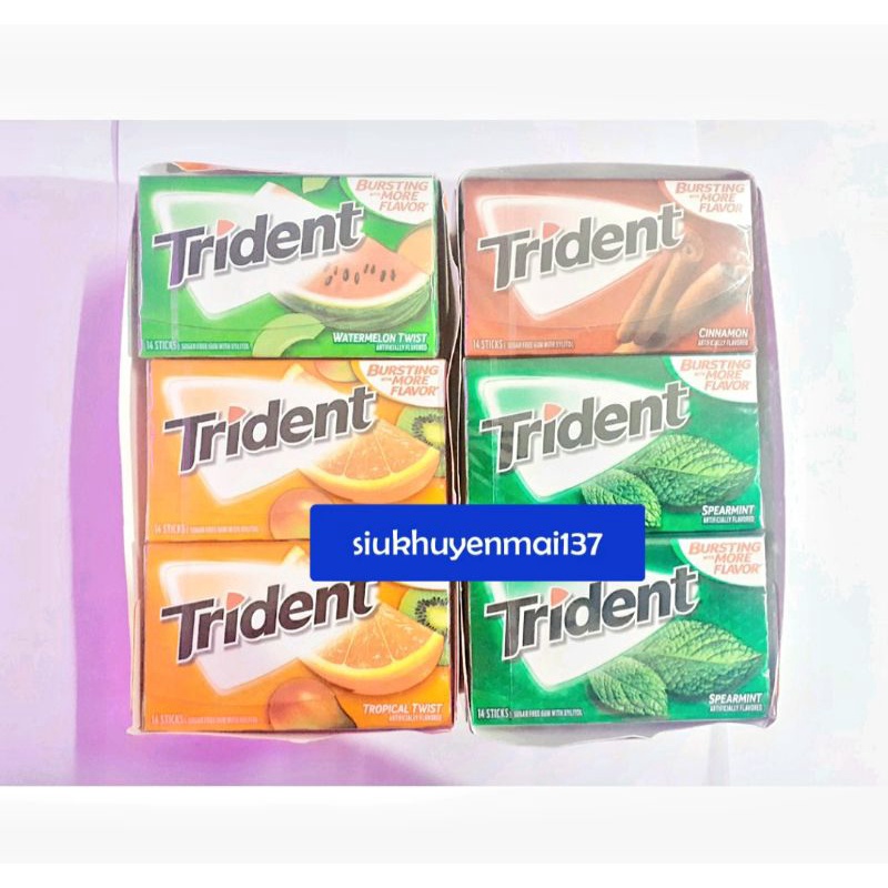 singum Trident không đường - có 4 vị, 26.6 1 gói