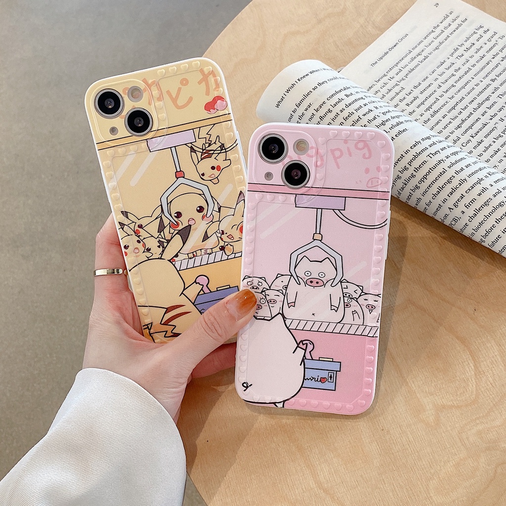 Ốp Điện Thoại Tpu Silicon Siêu Mỏng Bảo Vệ Toàn Diện Họa Tiết Hoạt Hình Pikachu Cho iPhone 13 12 mini 11 Pro XS Max X XR 8 7 Plus