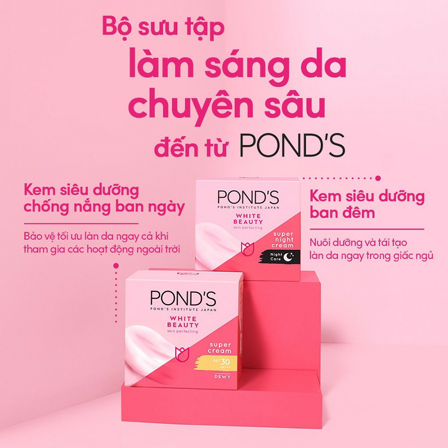 KEM POND’S DƯỠNG TRẮNG DA BAN ĐÊM (50G)/ Ban Ngày 50g