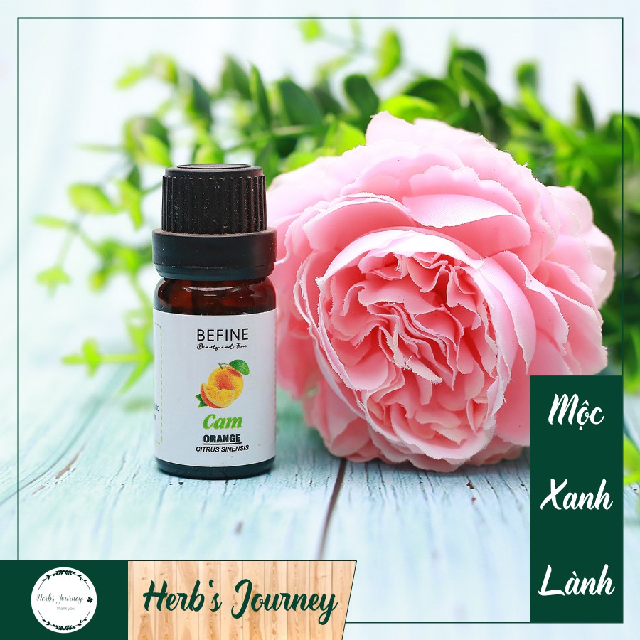 Tinh dầu Cam nguyên chất - BEFINE - Chưng cất tự nhiên - Thơm phòng, giảm say tàu xe