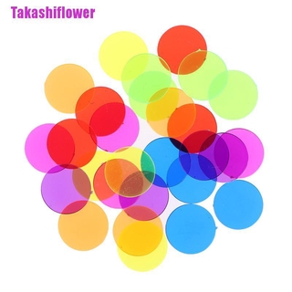 Takashiflower + + + + 50 Cái 15Mm Nhựa Poker Chips Casino Bingo Markers Token Trò Chơi Gia Đình
