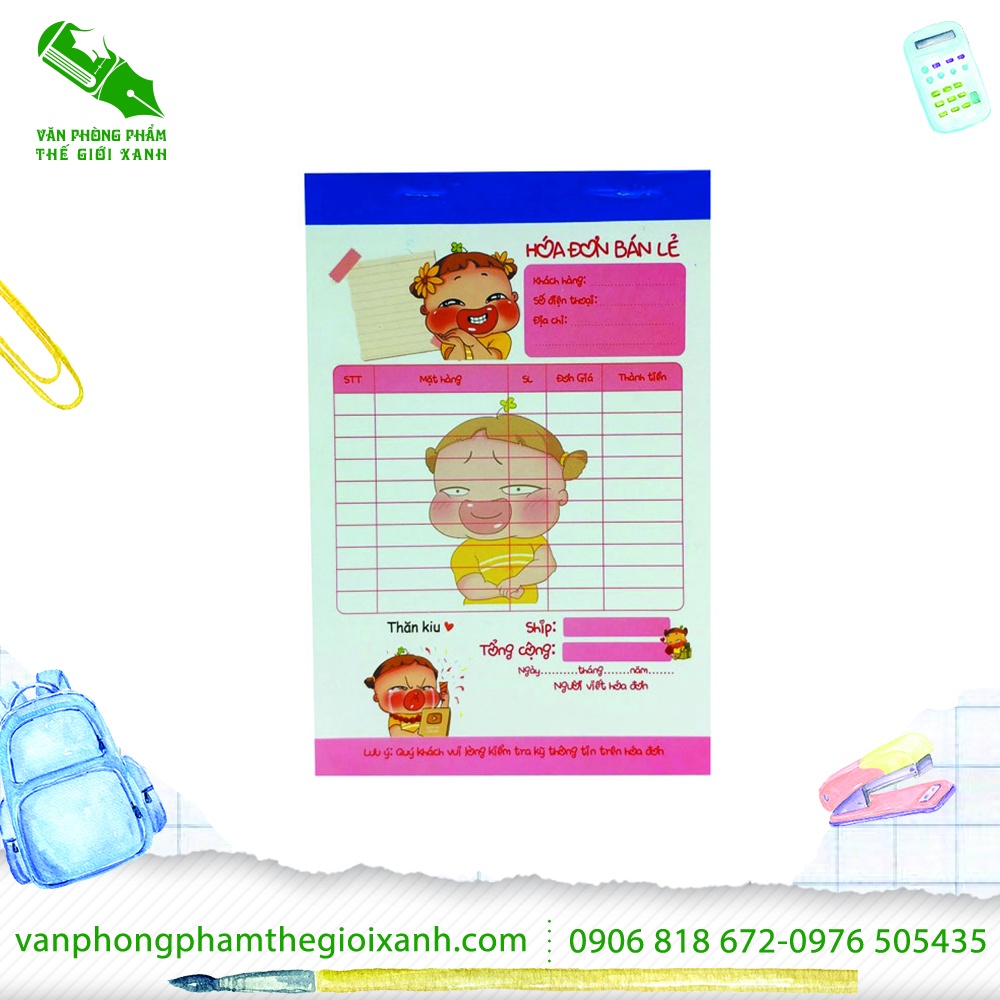 HOÁ ĐƠN 1 LIÊN HÌNH