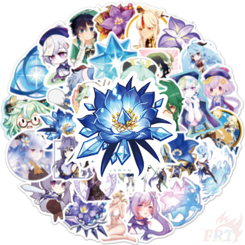 ❉ Genshin Impact - Series 04 Cartoon Games Stickers ❉ 50Pcs/Set DIY Fashion Luggage Laptop Skateboard Doodle Decals Stickers