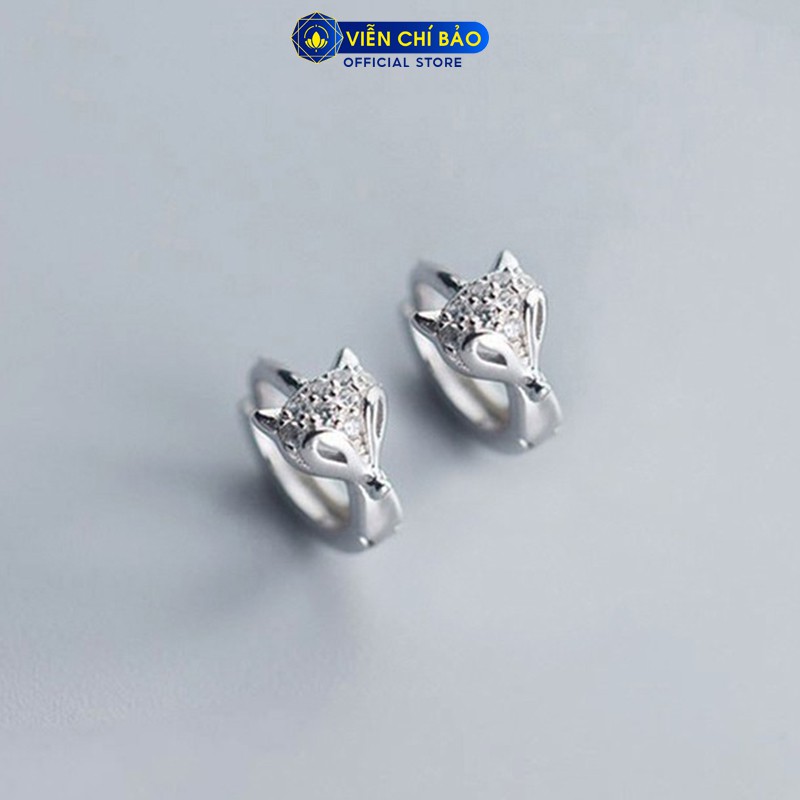 Bông tai bạc nữ Cửu Vỹ Thiên Hồ chất liệu bạc 925 thời trang phụ kiện trang sức nữ Viễn Chí Bảo B400715