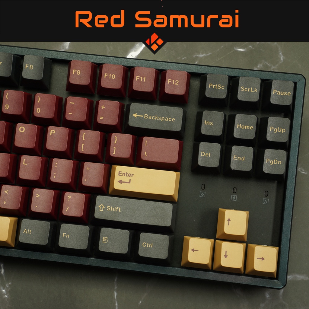 Keycap Red Samurai - profile OEM - keycap PBT - Double shot