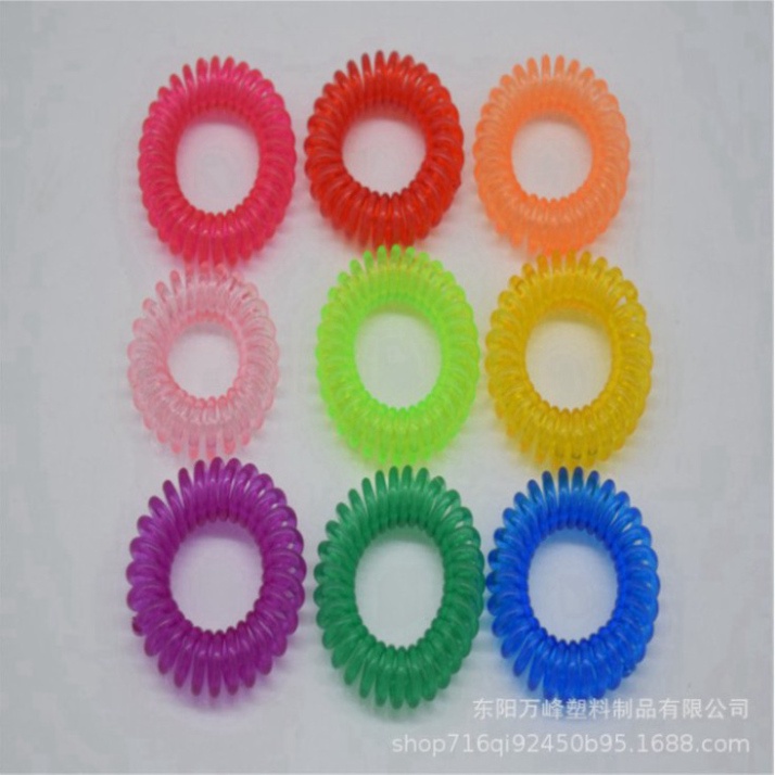 Dây buộc tóc xoắn phong cách đơn giản nhiều màu trẻ trung