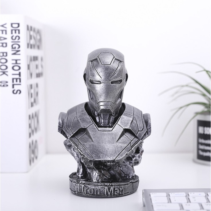 Mô hình tượng Iron Man tượng bán thân MK46 18cm ( video hình thực tế).