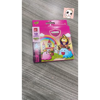 🍐 [HOT] [ MƯA KHUYẾN MÃI ]Bút sáp 12 màu Jumbo  Master art (1 hộp)
