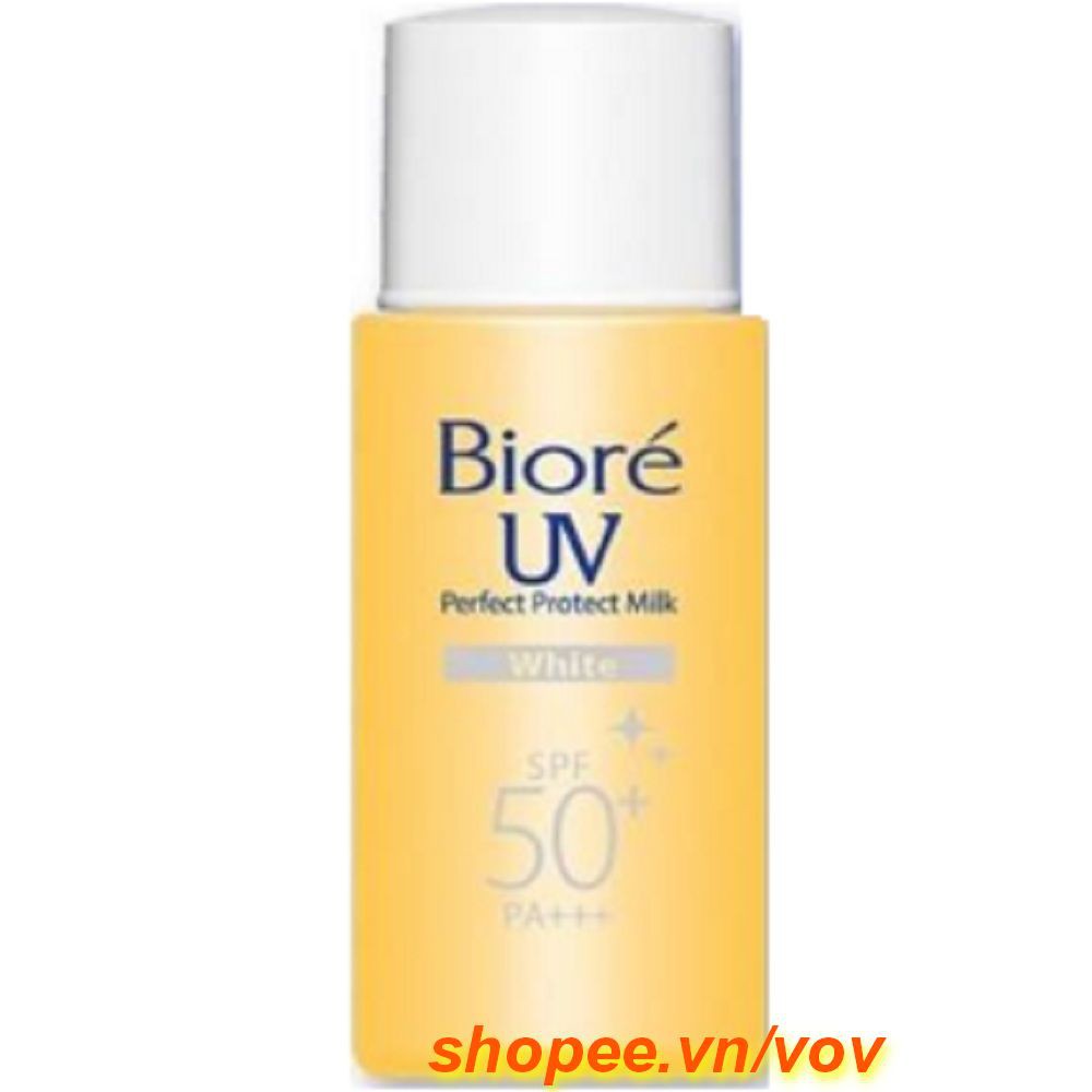 Sữa Chống Nắng 25ml Biore UV Perfect Protect Milk Bright Sáng Mịn SPF50+/PA+++, Vov Cung Cấp & Bảo Trợ.