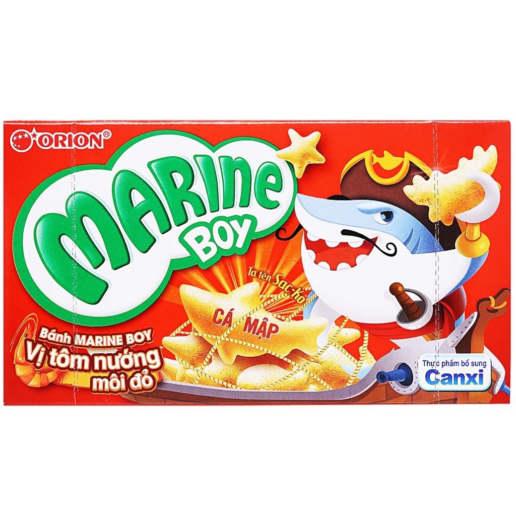 Thùng 20 hộp bánh Orion Marine boy / Jungle boy 35g các vị