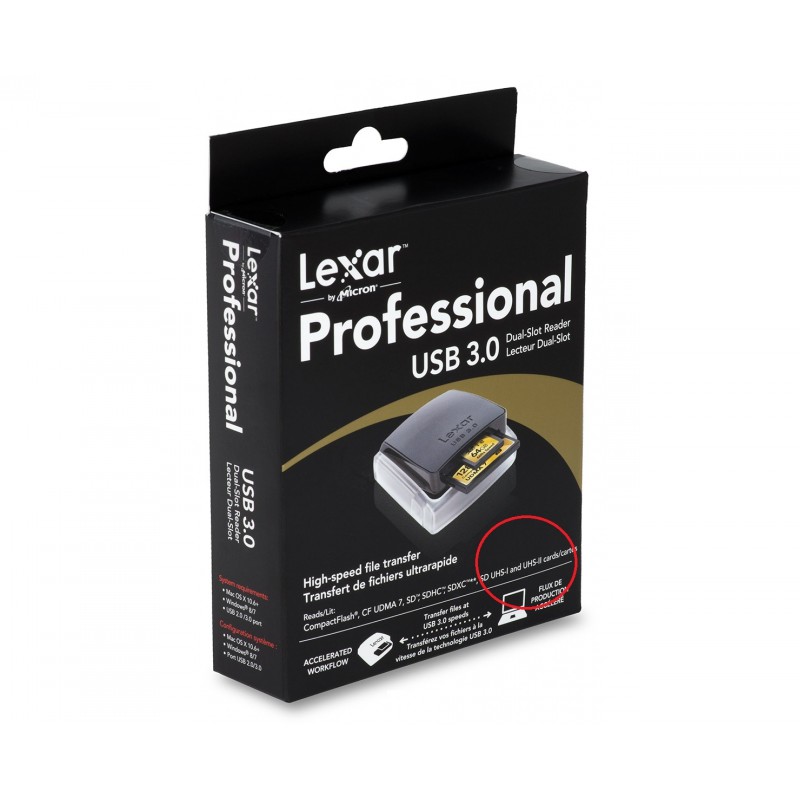 Đầu đọc thẻ Lexar USB 3.0 Dual-Slot