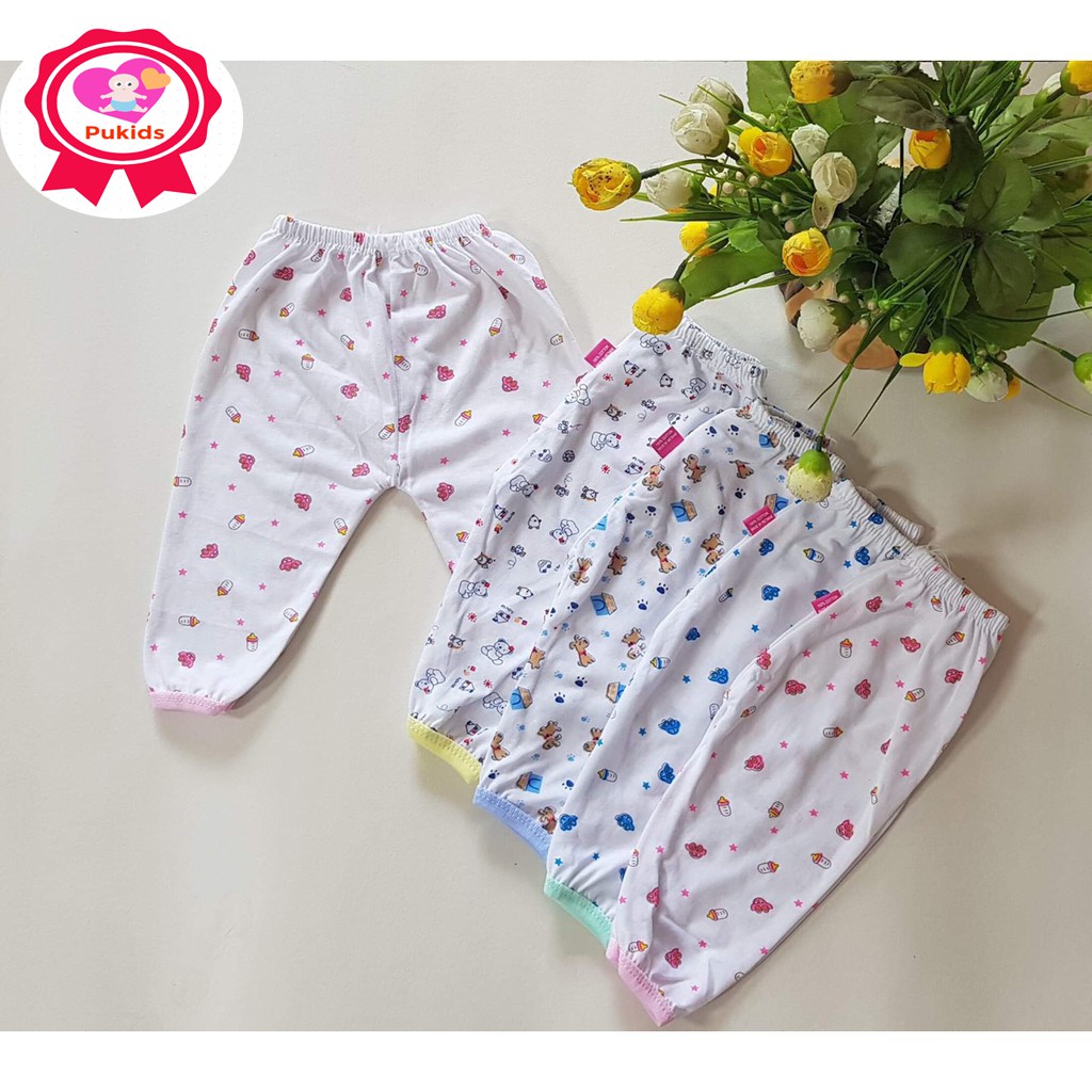 COMBO 5 QUẦN DÀI CHO BÉ SƠ SINH, 3-9KG, VẢI COTTON CAO CẤP _ 5Q3