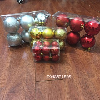 Set 6 châu trang trí cây thông noel , giáng sinh
