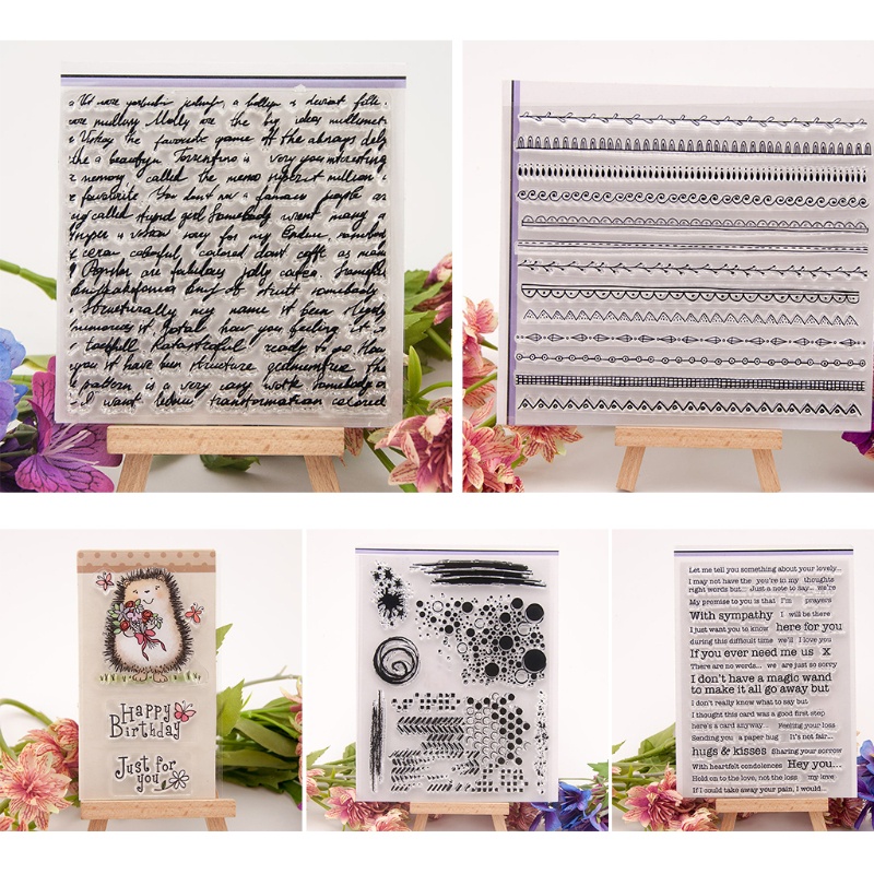 Miếng Tem Dấu Trang Trí Silicone Trong Suốt T1336