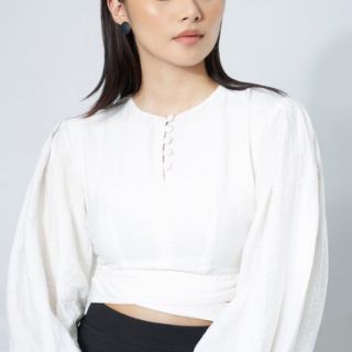 Áo kiểu croptop cột nơ