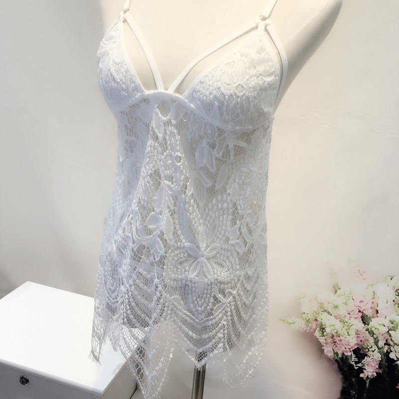 Đầm ngủ ren hoa thiết kế quyến rũ đồ ngủ sexy 8027