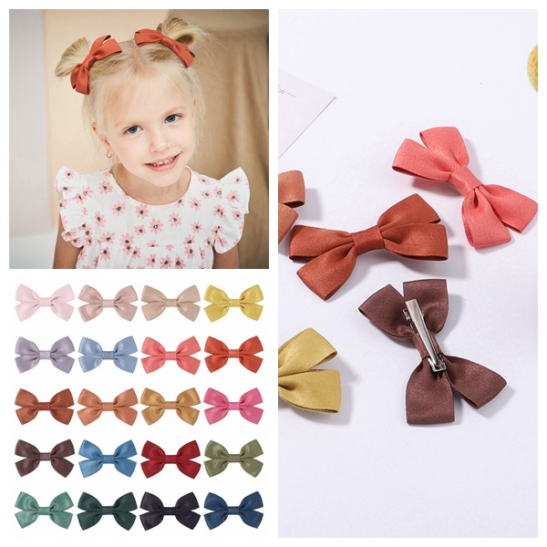 2 Kẹp tóc KIDSBOWS phối nơ 3.05inch thời trang xinh xắn
